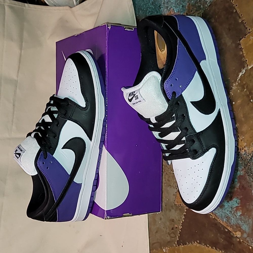 Nike SB Dunk low Pro. Court Purple and black. Men's size 14
